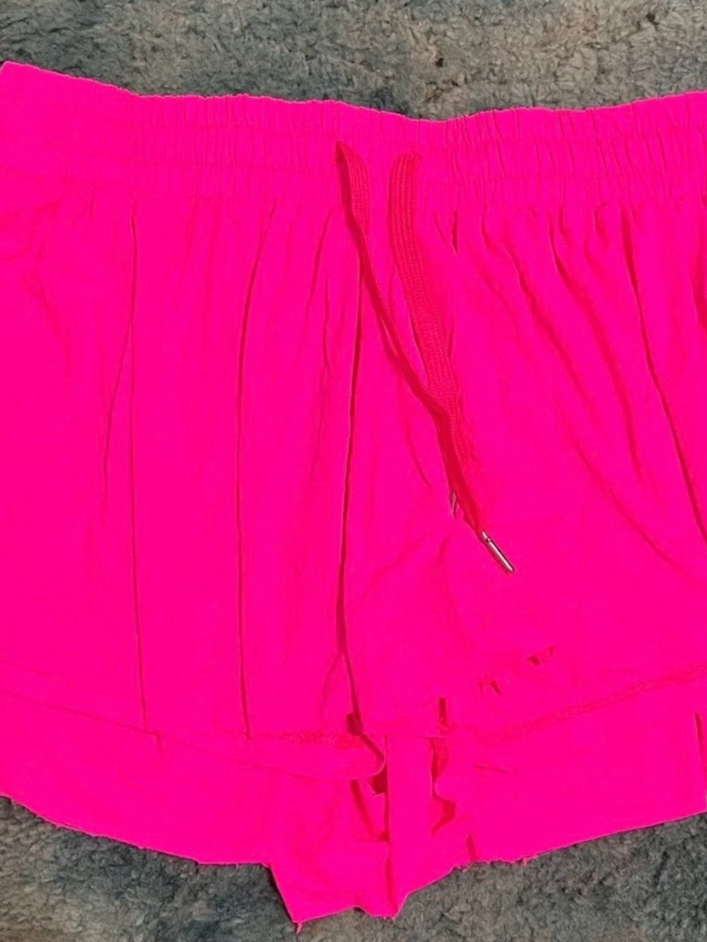 Women’s Neon Pink Athletic Drawstring Shorts